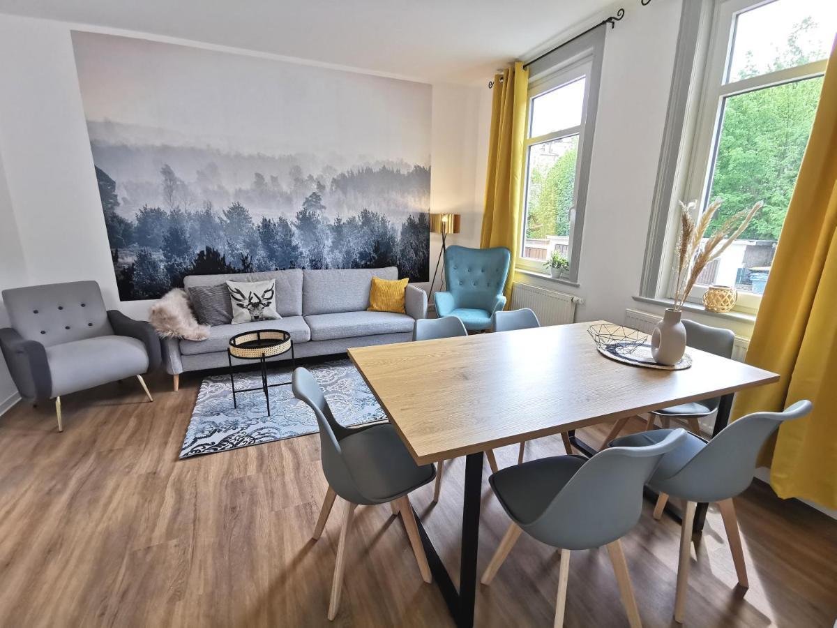 Bohnapartments - Stadtblick Zechenhaus - Balkon - Gratis Parkplatz - Wlan - Sehr Ruhig - Barrierearm Ilmenau Zewnętrze zdjęcie