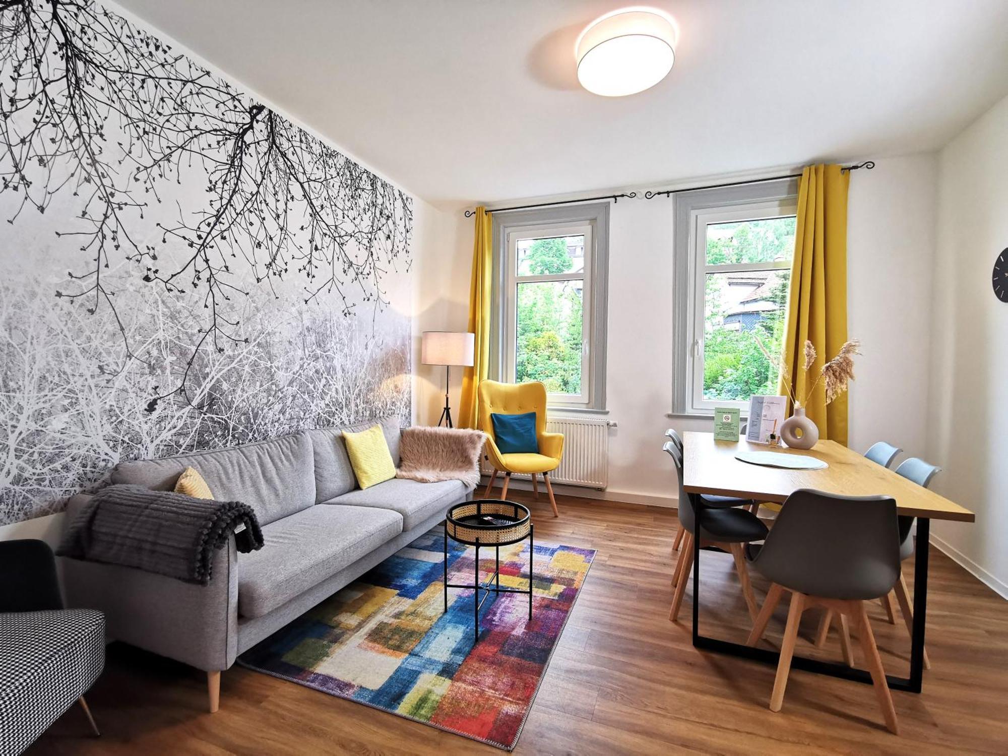Bohnapartments - Stadtblick Zechenhaus - Balkon - Gratis Parkplatz - Wlan - Sehr Ruhig - Barrierearm Ilmenau Zewnętrze zdjęcie